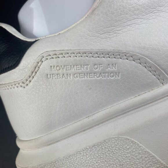 Pull & Bear Men's White Sneakers Sz 9 US Leather Movement Of An Urban Generation - Picture 6 of 14